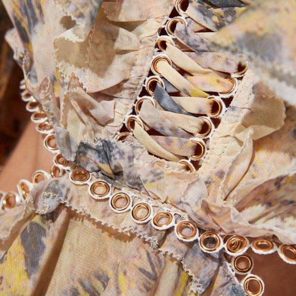 IXIAH Masaai Long Sleeve Cut Out Mini Dress RRP$550 - Picture 13 of 15